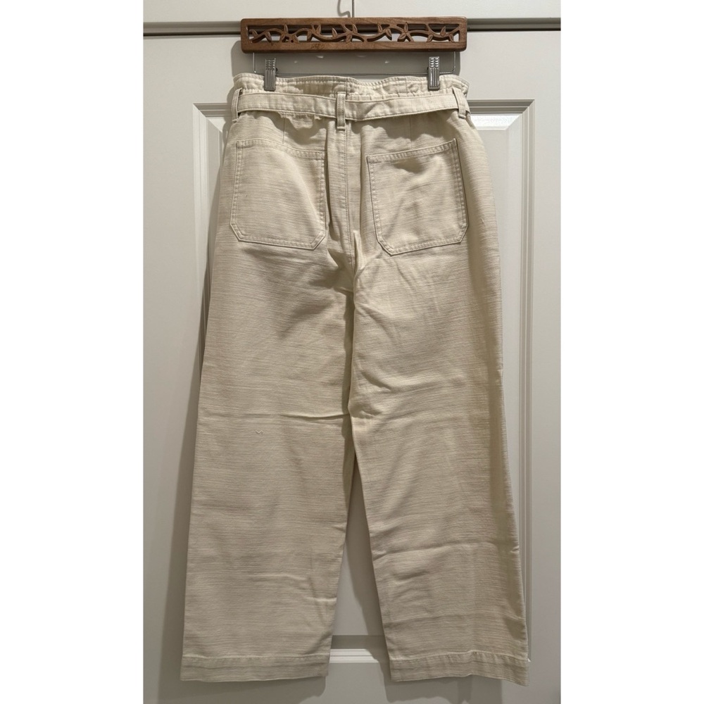 J. Crew Factory Cropped Twill Paper-Bag Pant - Picture 3 of 6